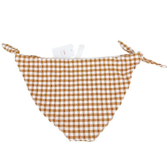 Andie Swim The Mandalay Bikini Bottom in Sparrow Gingham XL NWT - Picture 6 of 6